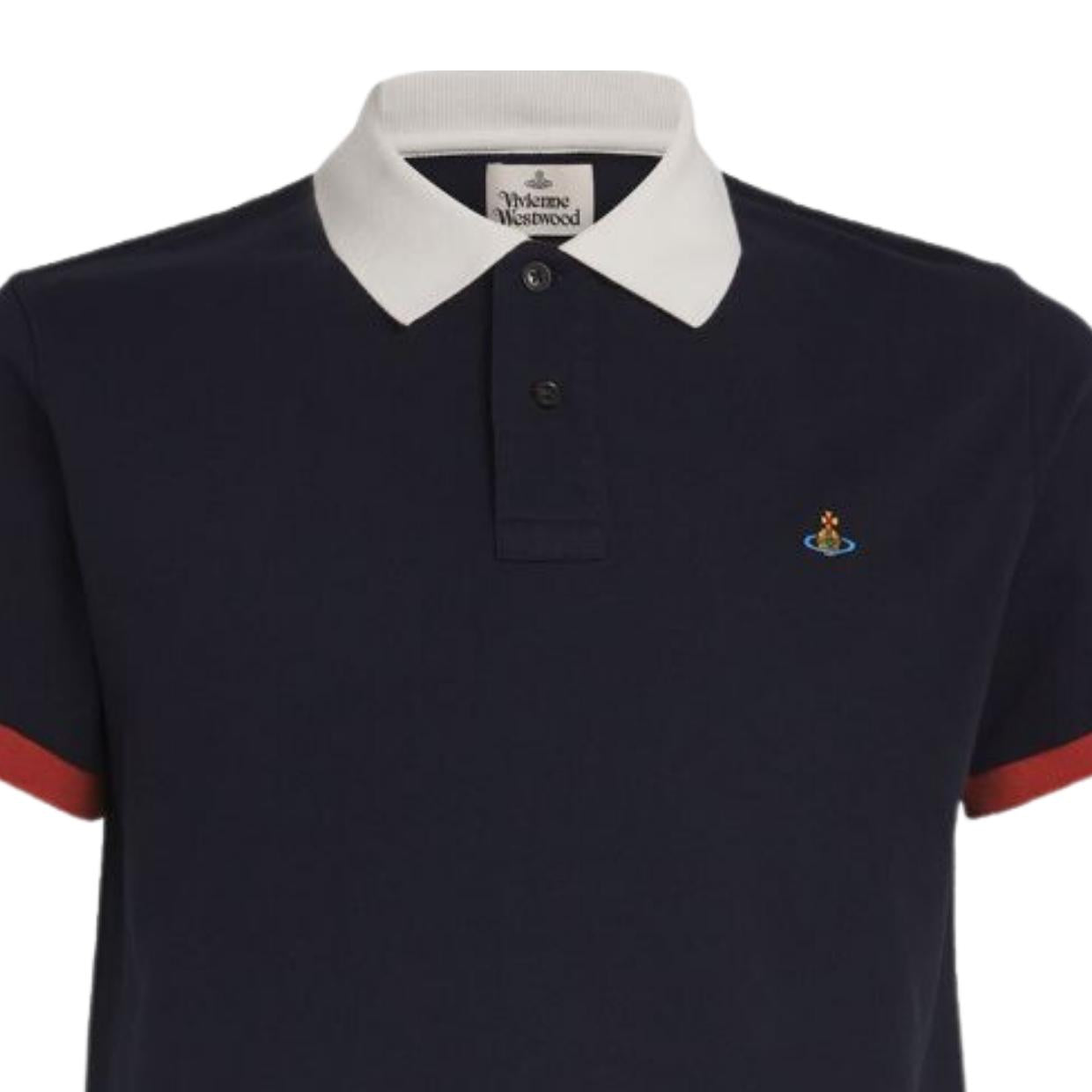 Vivienne westwood navy short sleeve shirt hotsell