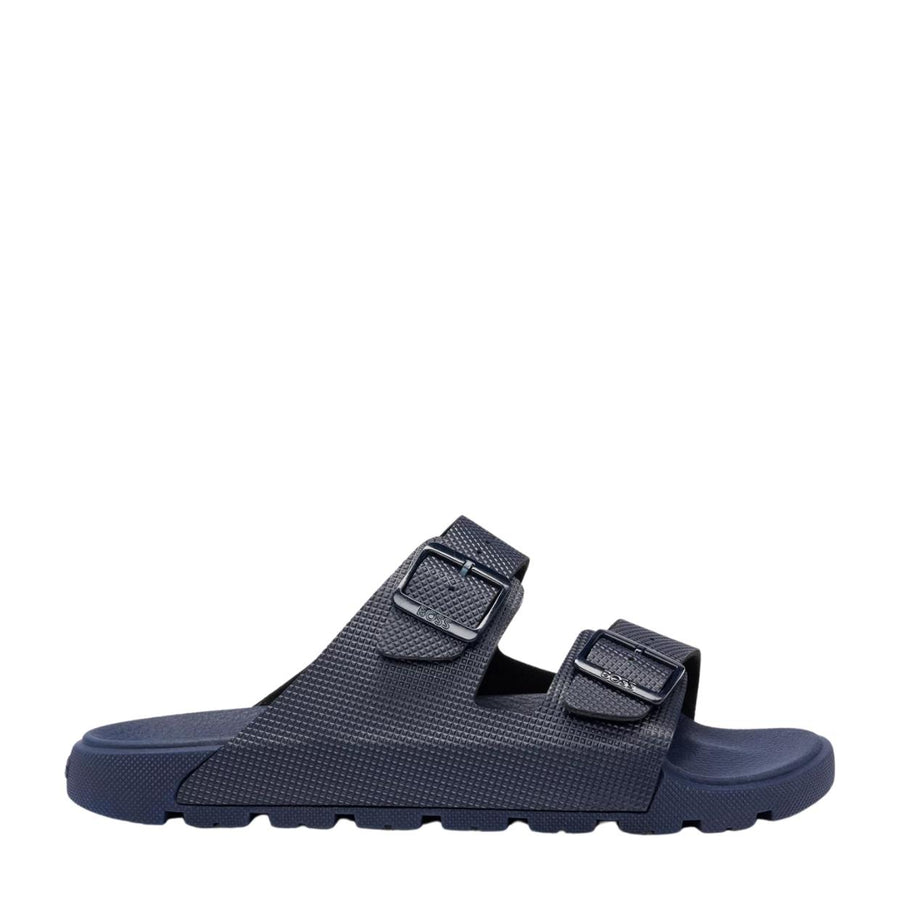 BOSS Navy Double Strap Surfley Sandals