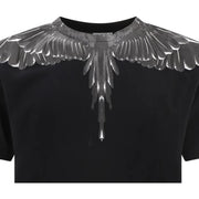 Marcelo Burlon Icon Wings Black Short Sleeve T-Shirt