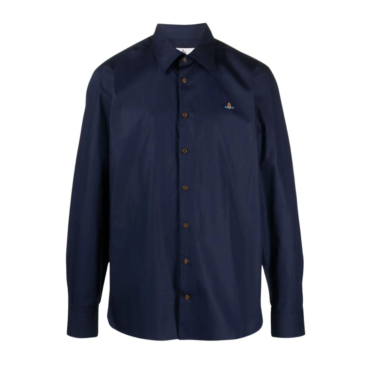 Vivienne Westwood Multi-Coloured Orb Ghost Navy Shirt