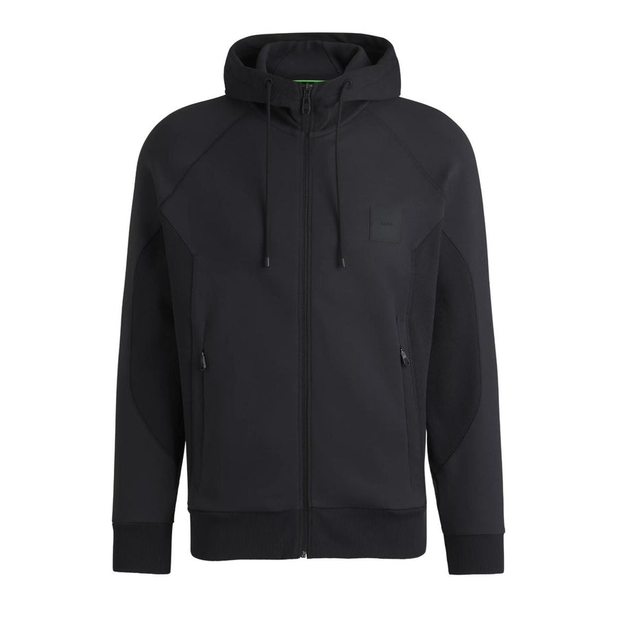BOSS Saggy Rib Navy Zip-Up Hoodie