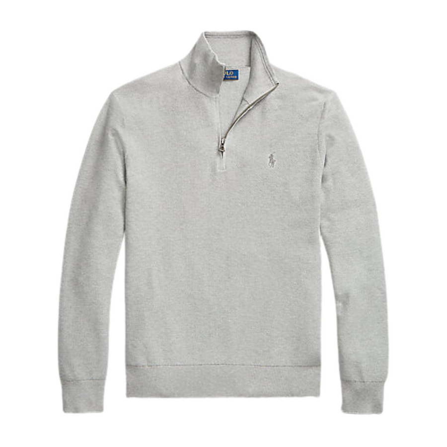 Ralph Lauren Grey Quarter Zip Knit