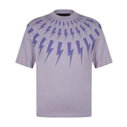Neil Barrett Lighting Bolt Lilac T-Shirt