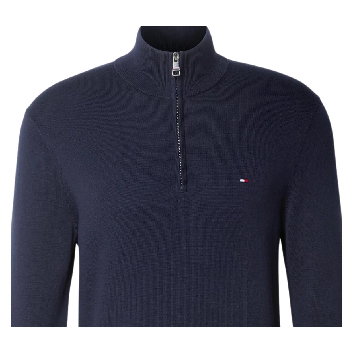 Tommy hilfiger pima cashmere half zip sweatshirt deals