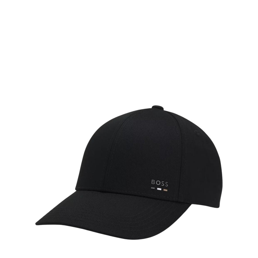 BOSS Zed Signature Stripe Logo Black Cap