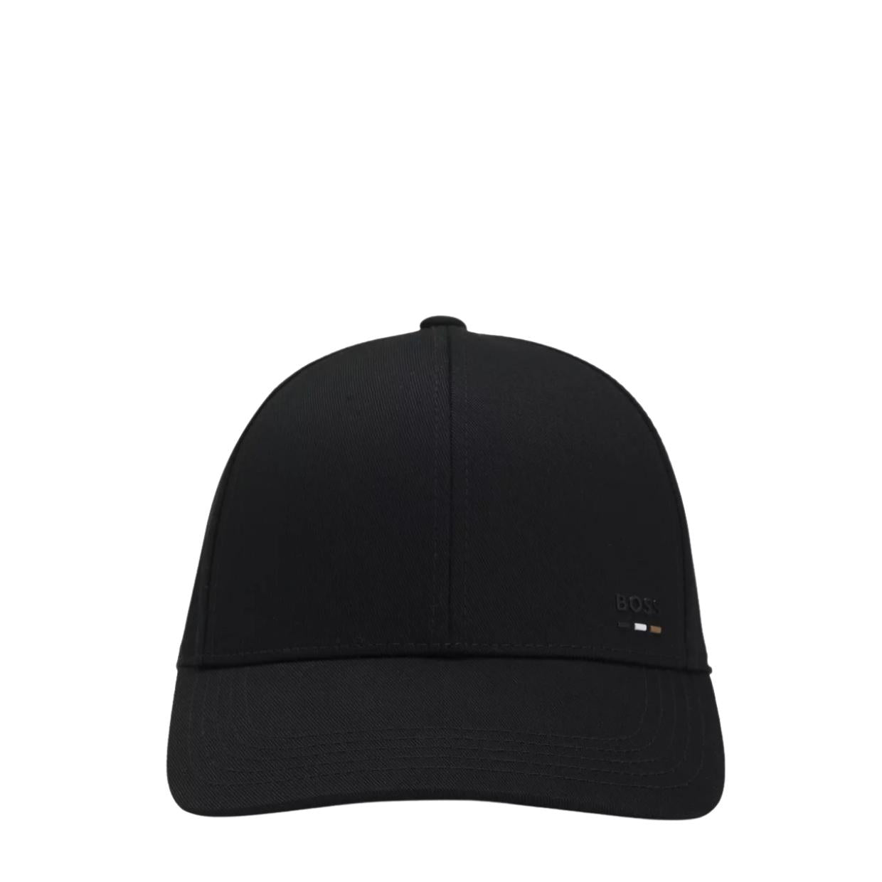 BOSS Zed Signature Stripe Logo Black Cap