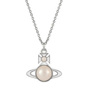 Vivienne Westwood Tillya Platinum/Creamrose Pendent