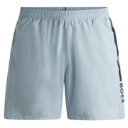 BOSS Printed Logo Light Blue Dolphin Swim Shorts