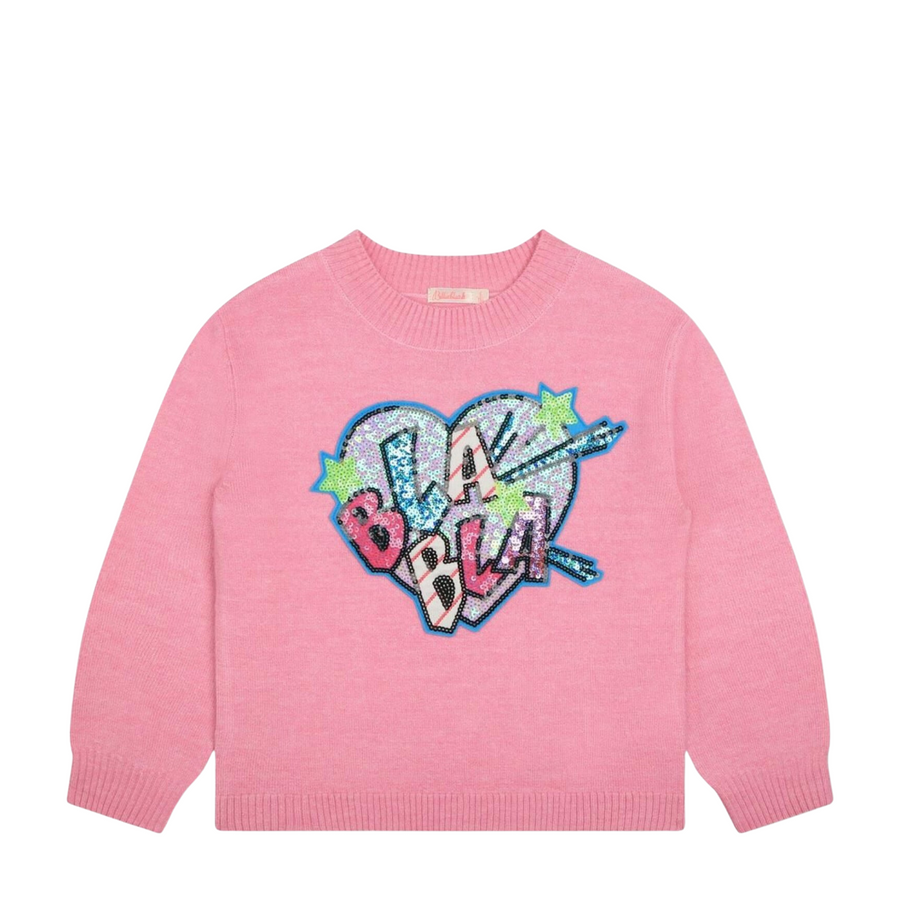 Pink glitter sweater clearance
