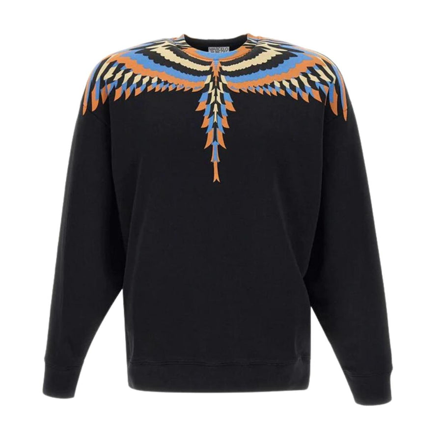 Marcelo Burlon Optical Wings Black Sweatshirt