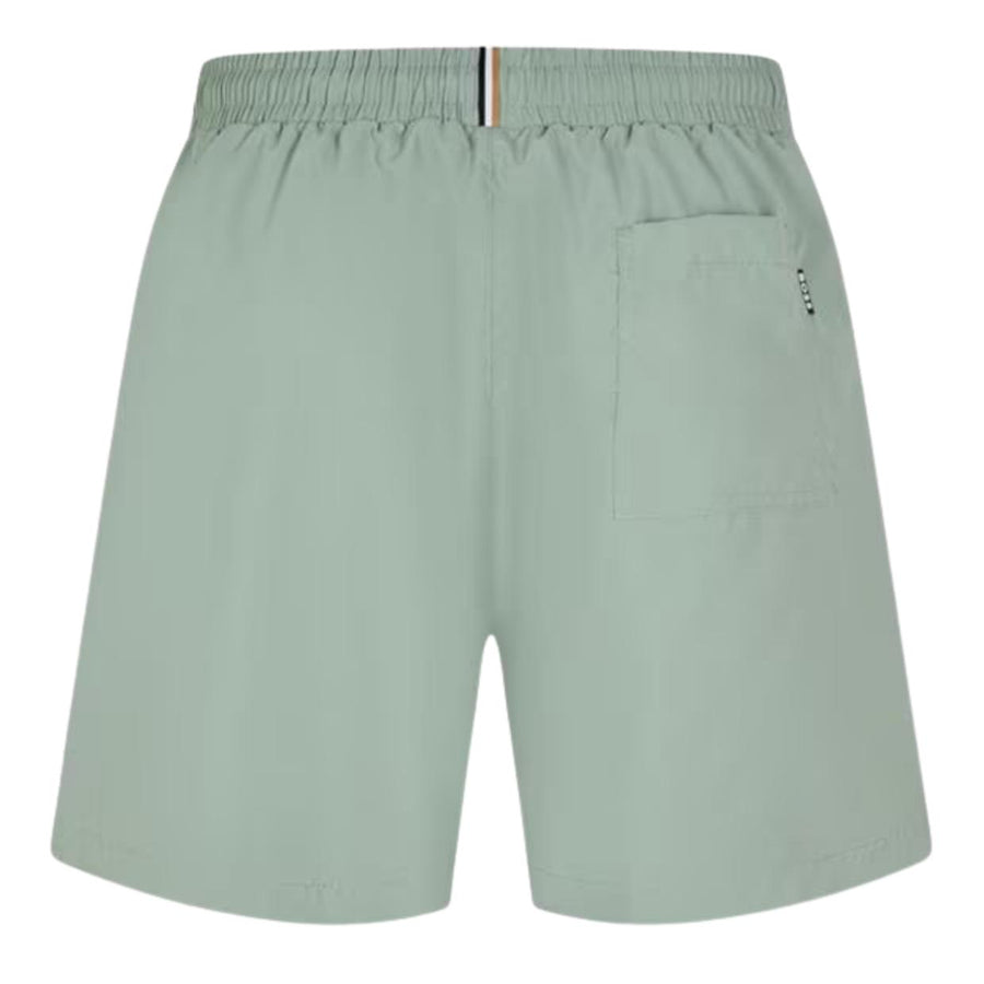 BOSS Printed Logo Light Green Dolphin Swim Shorts