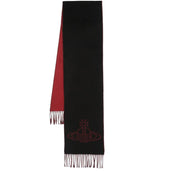 Vivienne Westwood Double Face Single Orb Black/Red Scarf