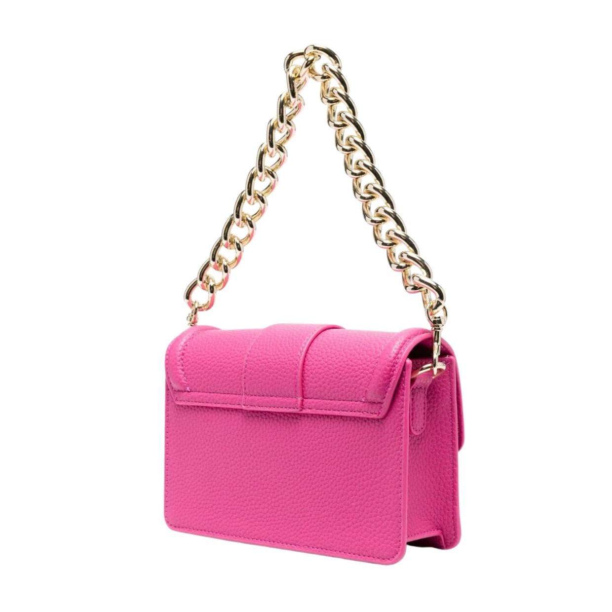 Versace Jeans Couture Baroque Engraved Buckle Pink Shoulder Bag