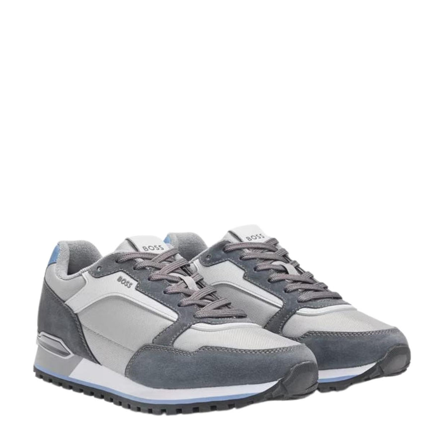 BOSS Parkour Medium Grey Trainers