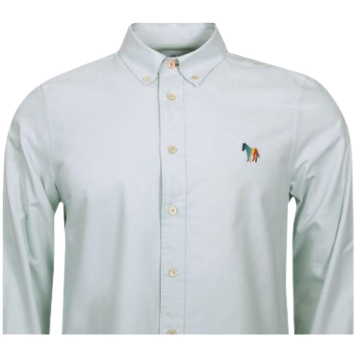 Paul Smith Broad Stripe Zebra Green Shirt