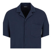 Emporio Armani Bodywear Waffle Jersey Navy Shirt