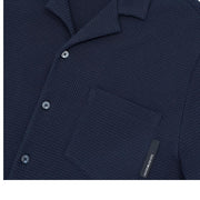 Emporio Armani Bodywear Waffle Jersey Navy Shirt