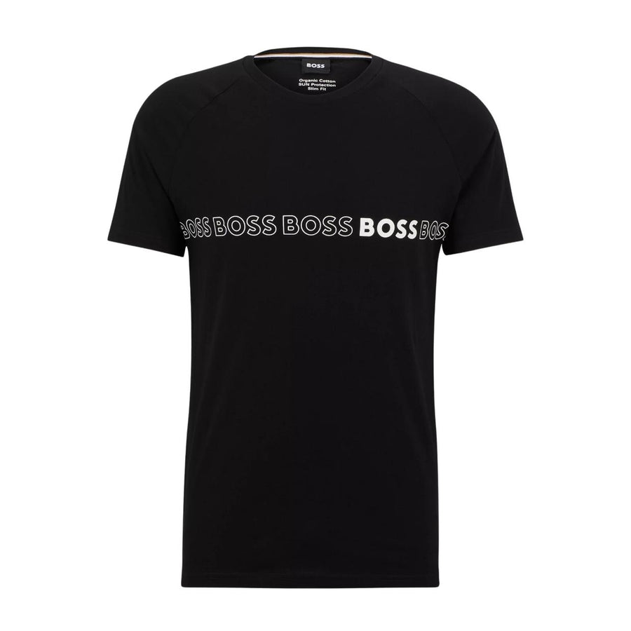 BOSS Repeat Printed Logo Black T-Shirt