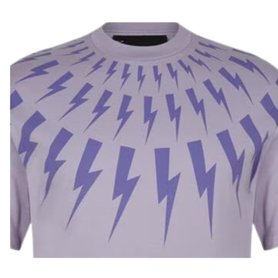 Neil Barrett Lighting Bolt Lilac T-Shirt