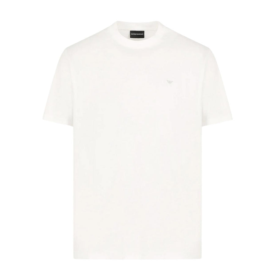 Emporio Armani Micro Eagle Logo White T-Shirt