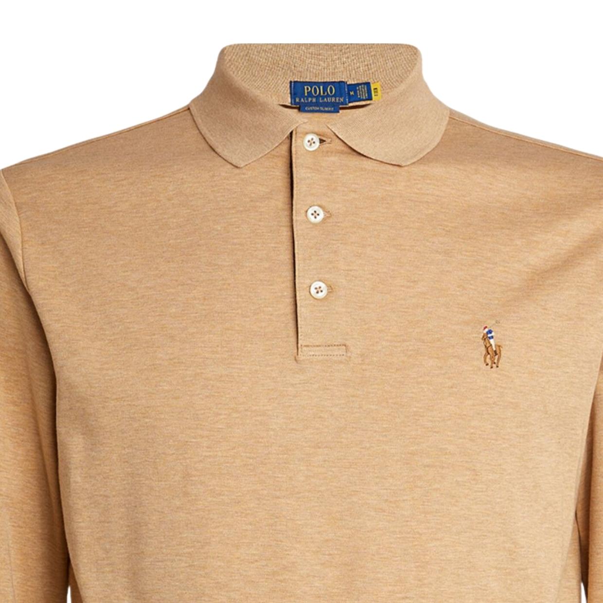 Polo Ralph Lauren Long Sleeve Camel Polo Shirt