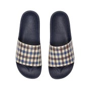 Aquascutum Active Iconic Check Navy Slippers