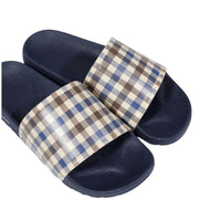 Aquascutum Active Iconic Check Navy Slippers