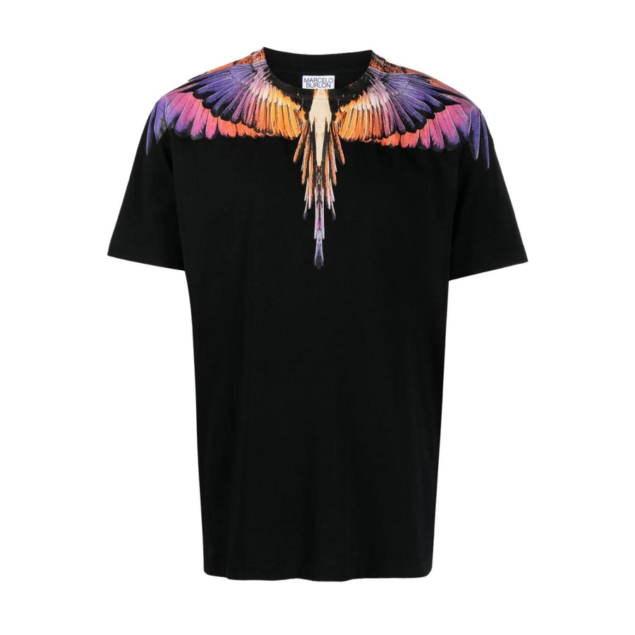 Marcelo Burlon Multicolour Icon Wings Black T-Shirt
