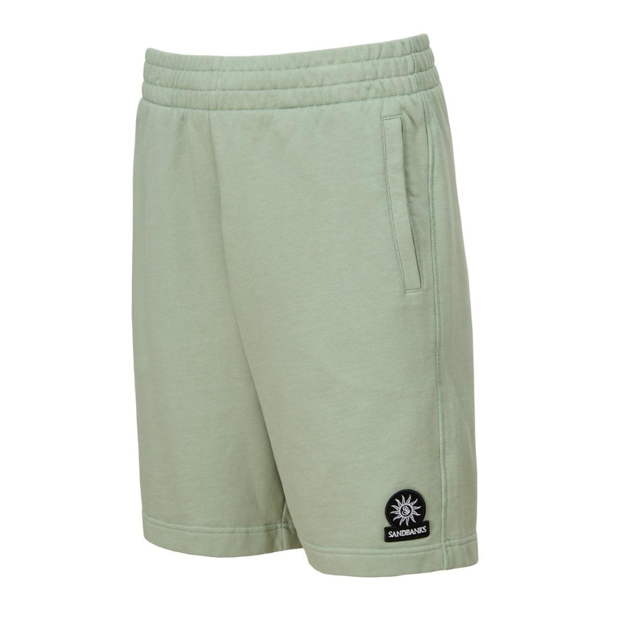 Sandbanks Logo Badge Sage Sweat Shorts