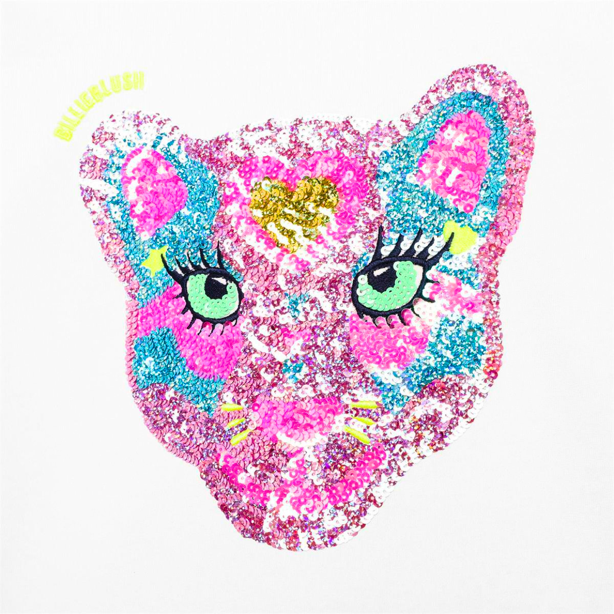 Billieblush Ivory Sequin Cat Top