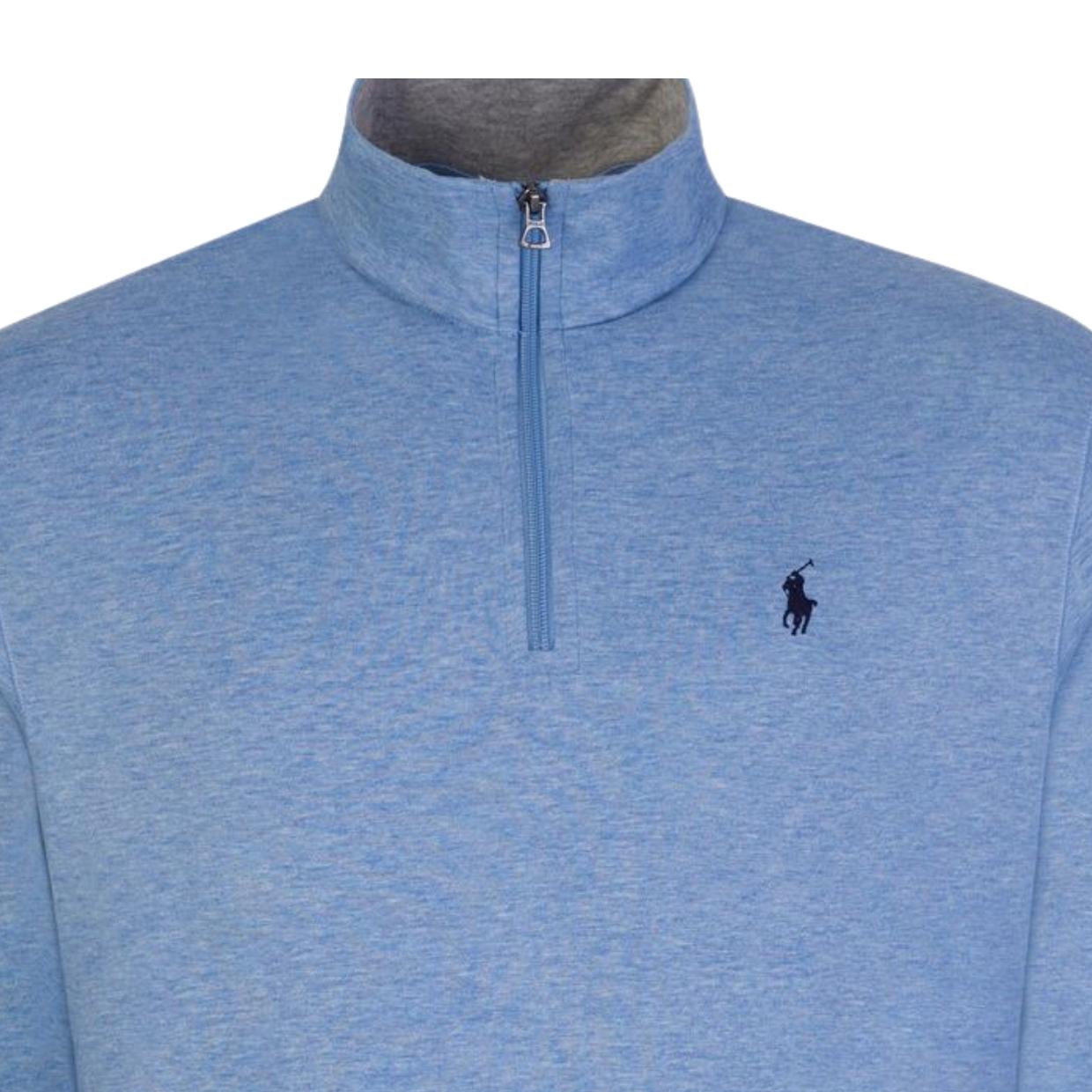 Ralph Lauren Sky Blue Half Zip Sweatshirt