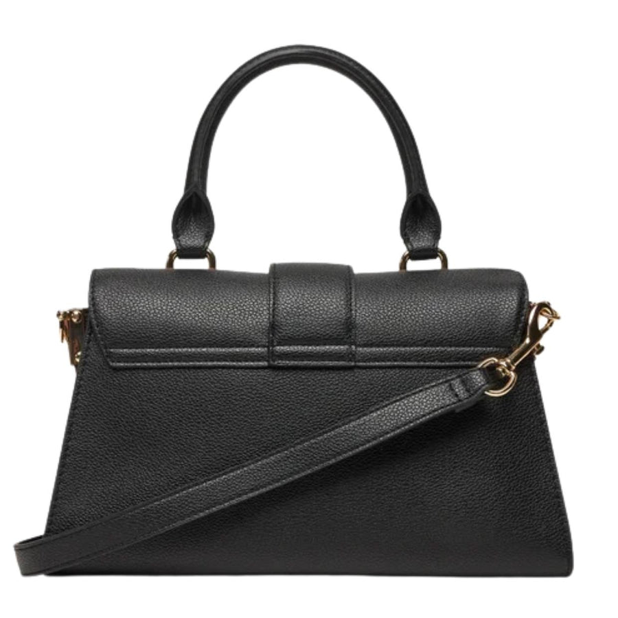 Love Moschino Logo Plaque Black Tote Bag