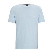 BOSS Embroidered Logo Regular Fit Light Blue T-Shirt