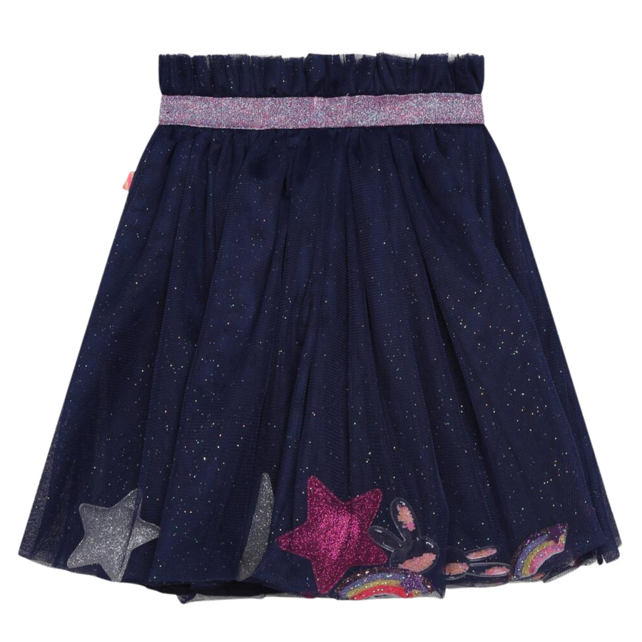 Billieblush Navy Fantasy Skirt