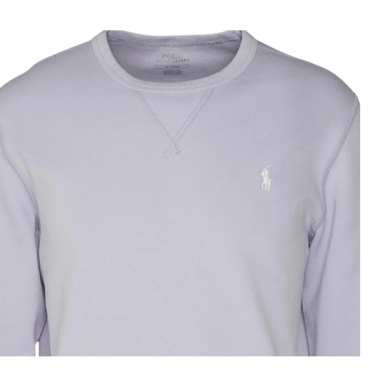 Ralph Lauren Embroidered Pony Logo Purple Sweatshirt