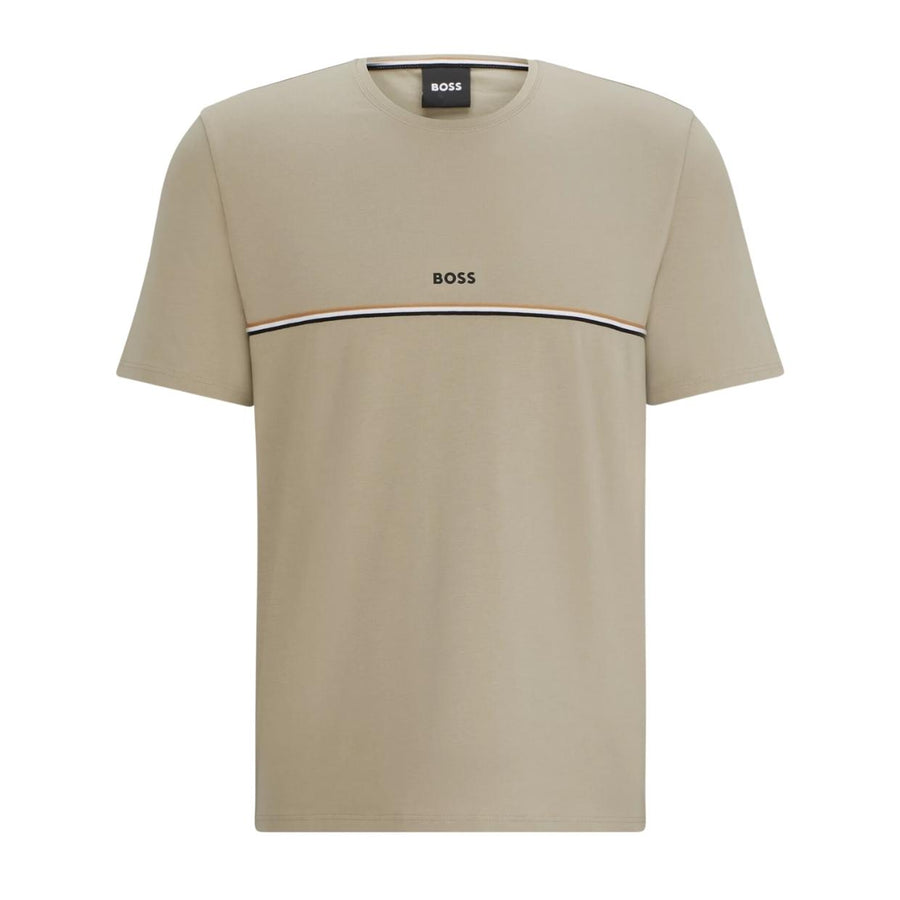 BOSS Signature Stripe Beige Unique T-Shirt