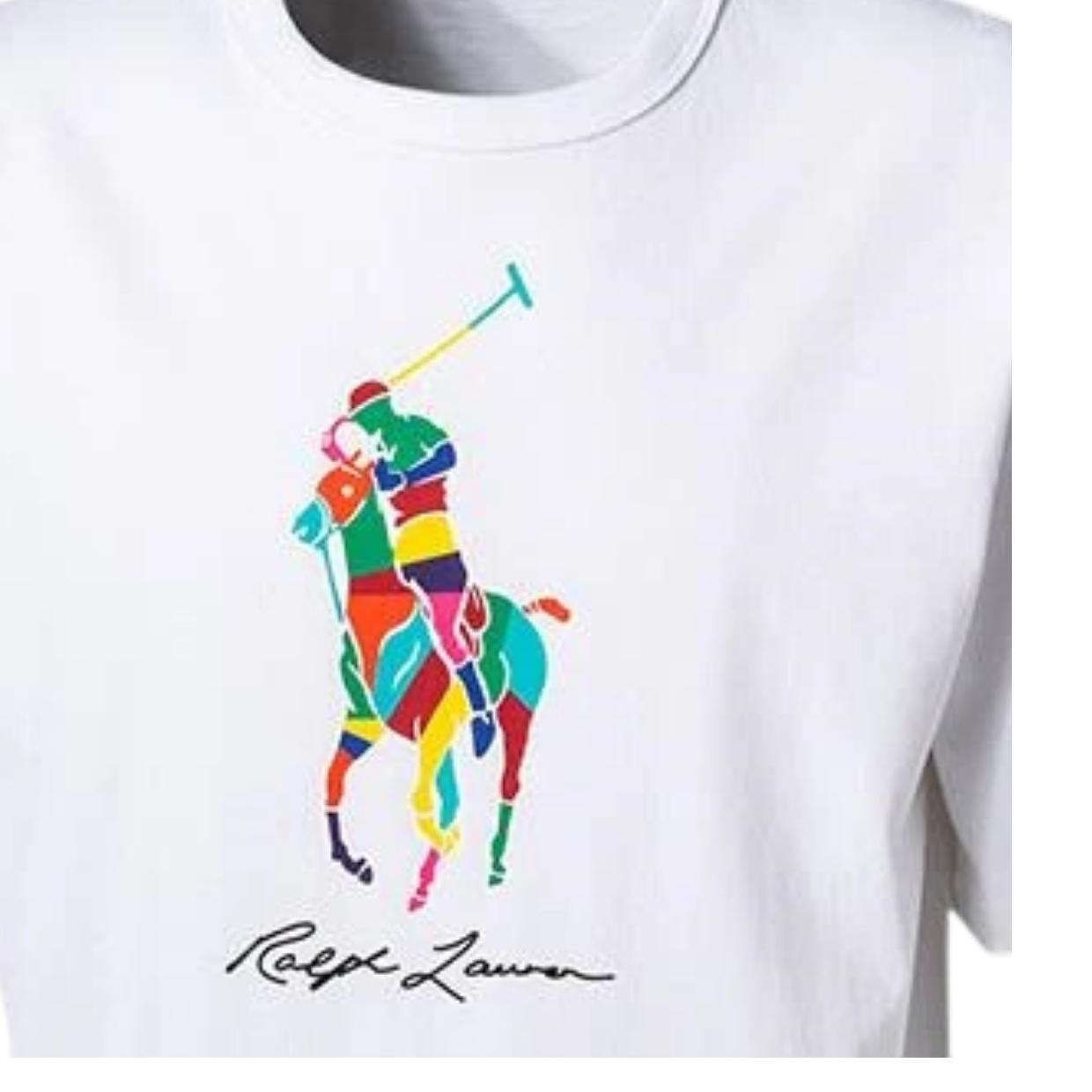 Polo Ralph Lauren Multi-Colour Polo Pony White T-Shirt