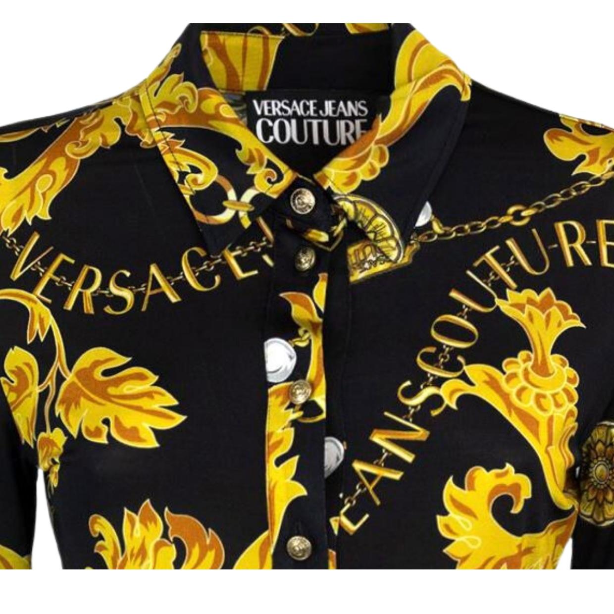 Versace Jeans Couture Chain Couture Shirt Retro Designer Wear