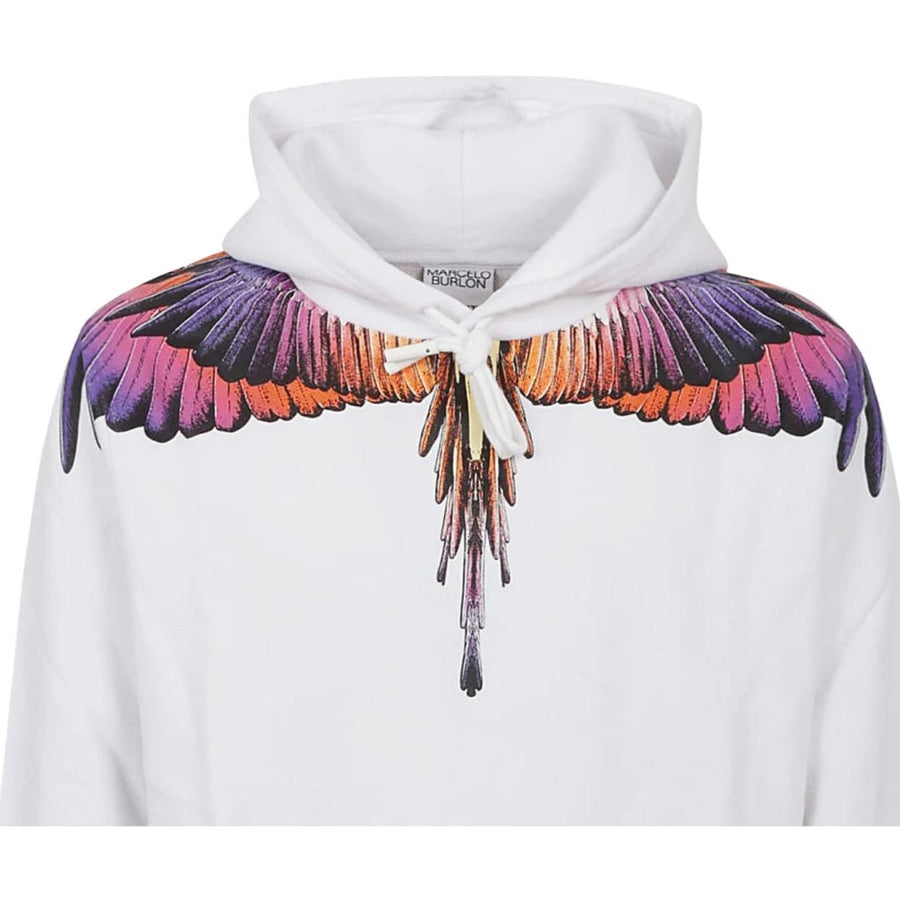 Marcelo Burlon Iconic Wings White Hoodie