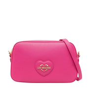 Love Moschino Heart Logo Plaque Pink Crossbody Bag