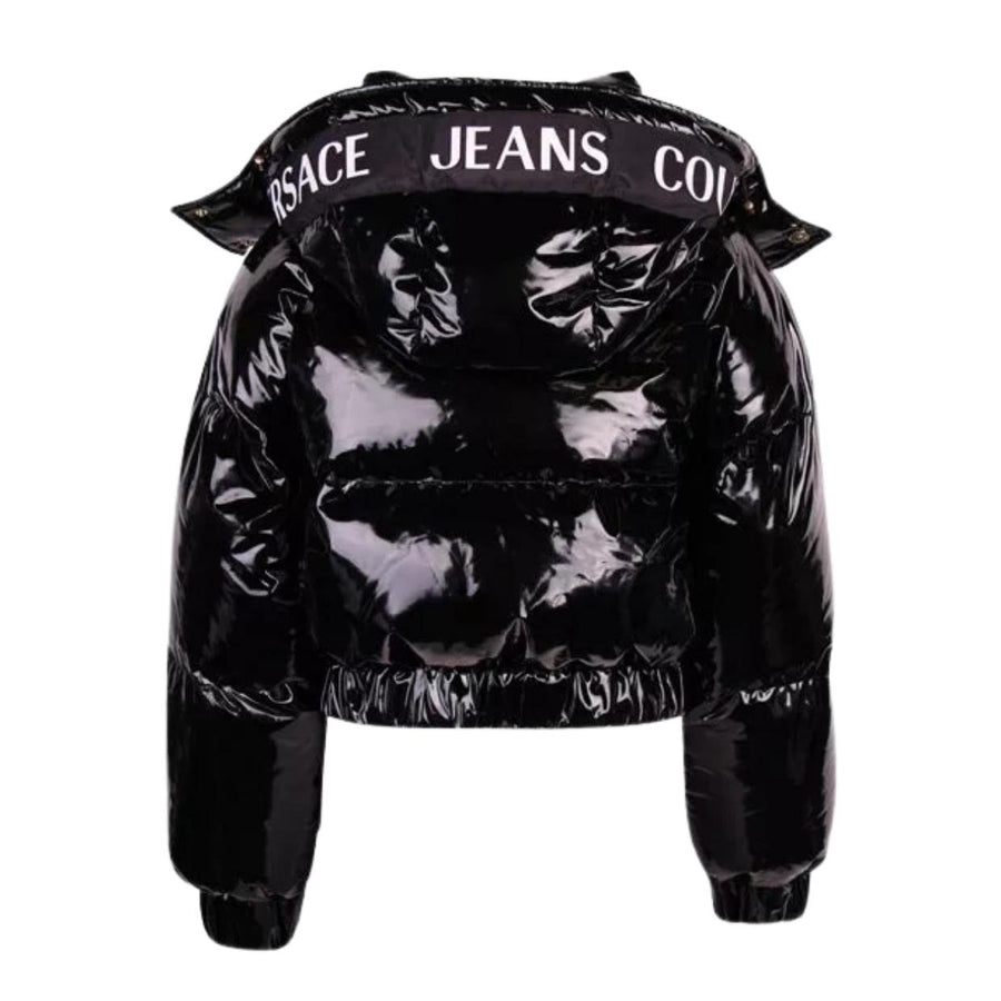 Versace Jeans Couture Vinyl Black Puffer Jacket