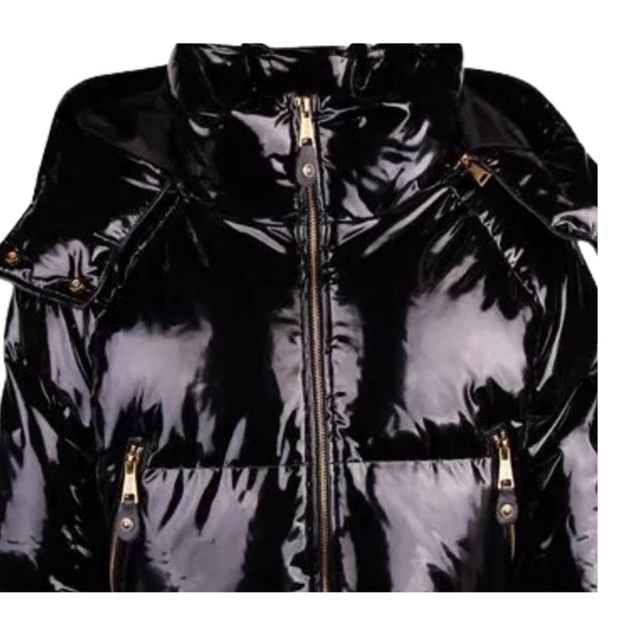 Versace Jeans Couture Vinyl Black Puffer Jacket