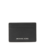 Michael Kors Black Leather Jet Set Slim Card Holder