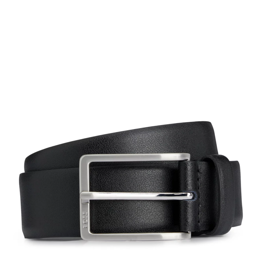 BOSS Black Italian-Made Leather Belt