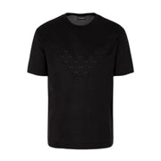 Emporio Armani Oversized Eagle Logo Black T-Shirt
