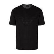 Emporio Armani Oversized Eagle Logo Black T-Shirt