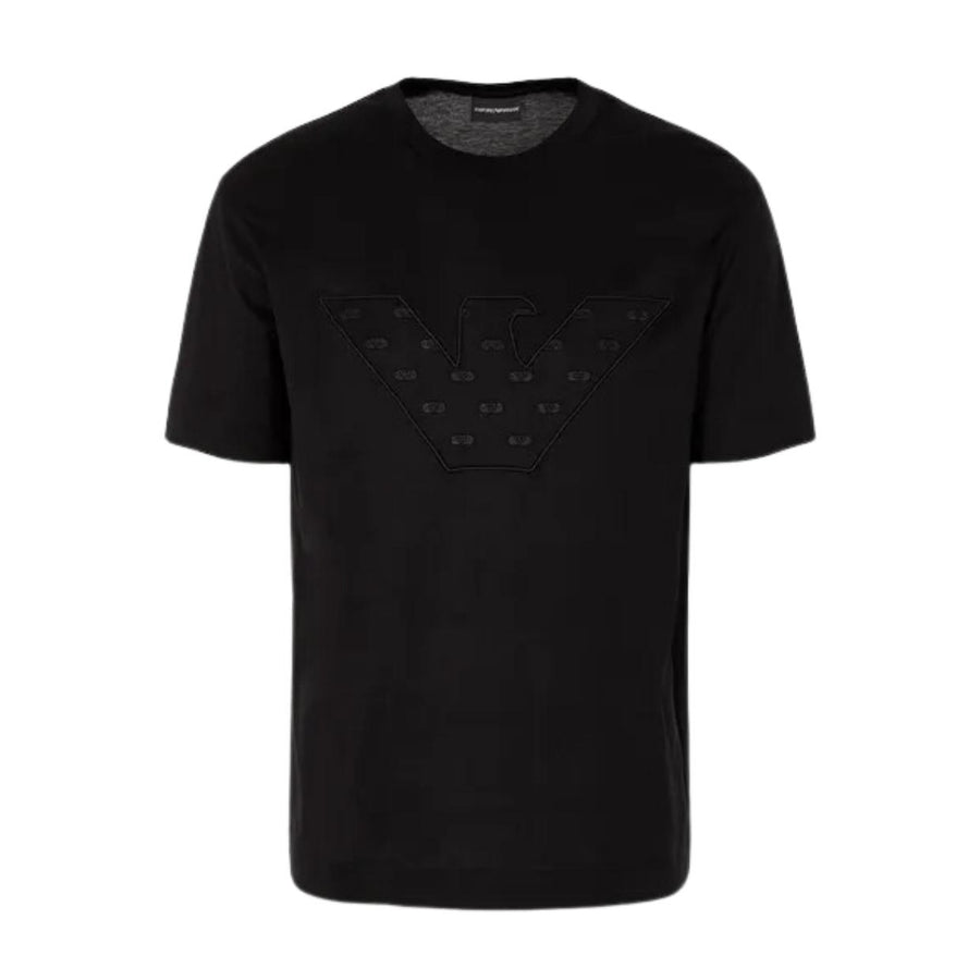 Emporio Armani Oversized Eagle Logo Black T-Shirt