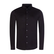 Emporio Armani Lyocell Blend Black Shirt