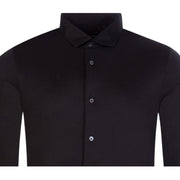 Emporio Armani Lyocell Blend Black Shirt