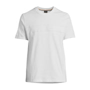 BOSS Embroidered Outline Logo White T-Shirt